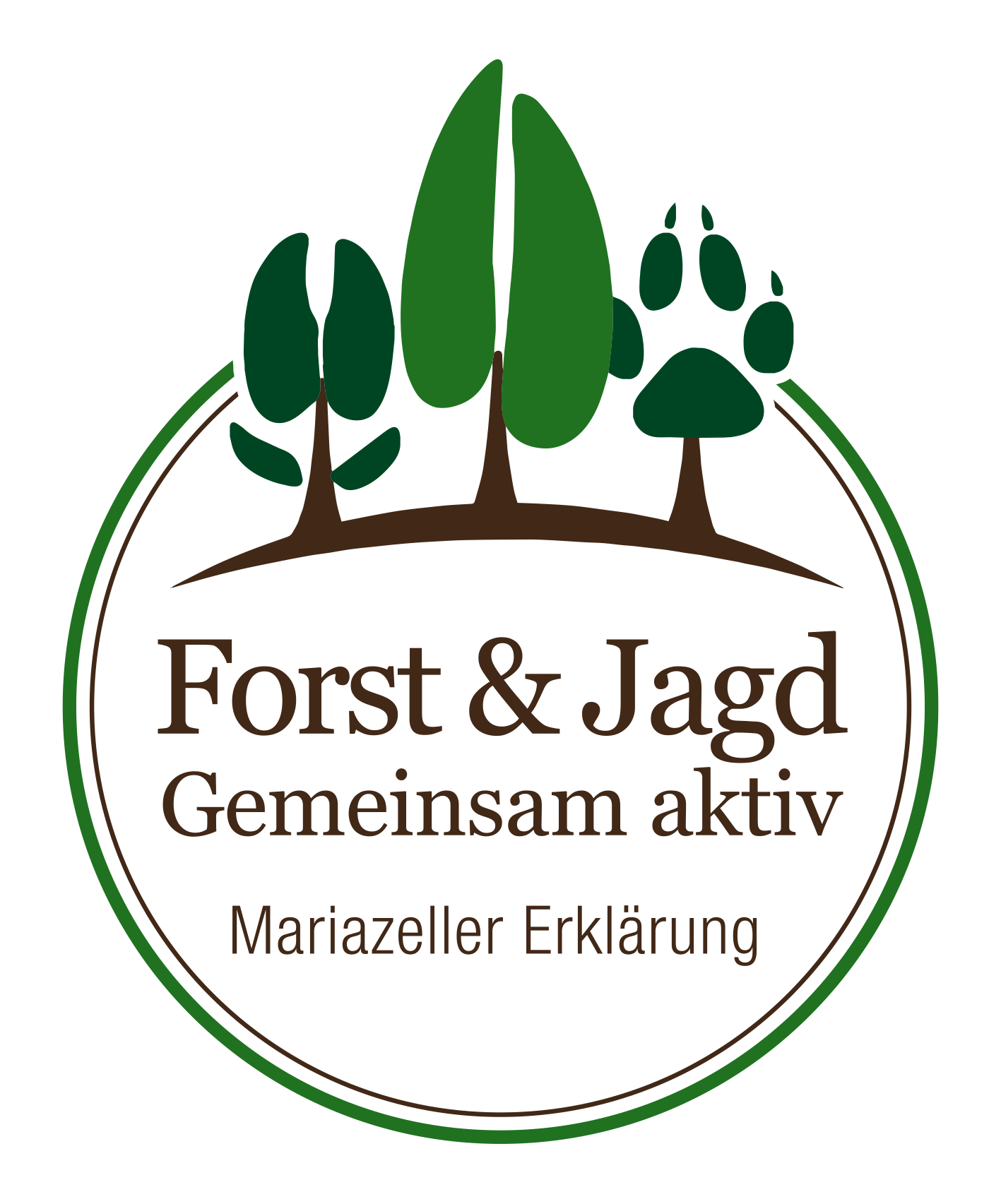 Logo: Forst & Jagd gemeinsam aktiv, Mariazeller Erklärung